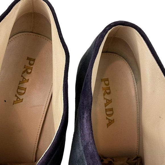 Prada Women's High Stiletto Ankle Heeled Boots Multicolor Sz 38 - Picture 9 of 11